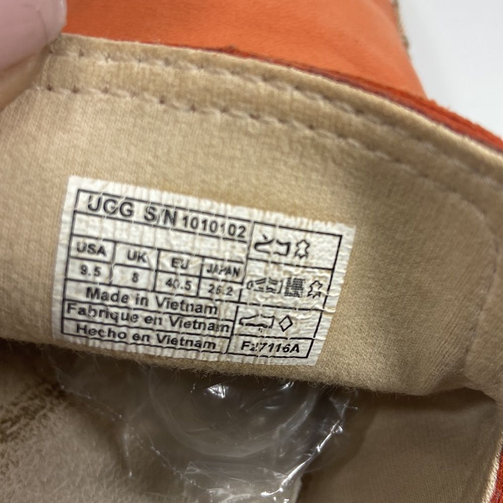 Womens UGG Australia Caleel Slip On Shoes Size 9.5Mule Leather pastel orange - Picture 4 of 5